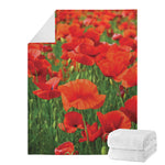 Remembrance Day Poppy Print Blanket