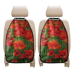 Remembrance Day Poppy Print Car Seat Organizers