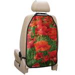 Remembrance Day Poppy Print Car Seat Organizers