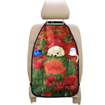 Remembrance Day Poppy Print Car Seat Organizers