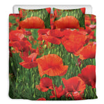 Remembrance Day Poppy Print Duvet Cover Bedding Set