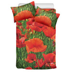 Remembrance Day Poppy Print Duvet Cover Bedding Set