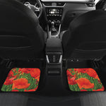 Remembrance Day Poppy Print Front and Back Car Floor Mats