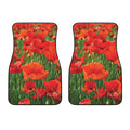 Remembrance Day Poppy Print Front Car Floor Mats