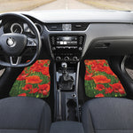 Remembrance Day Poppy Print Front Car Floor Mats