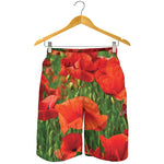 Remembrance Day Poppy Print Men's Shorts