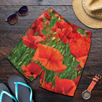 Remembrance Day Poppy Print Men's Shorts