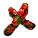 Remembrance Day Poppy Print Muay Thai Shin Guard