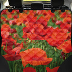 Remembrance Day Poppy Print Pet Car Back Seat Cover