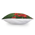 Remembrance Day Poppy Print Pillow Cover