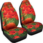 Remembrance Day Poppy Print Universal Fit Car Seat Covers