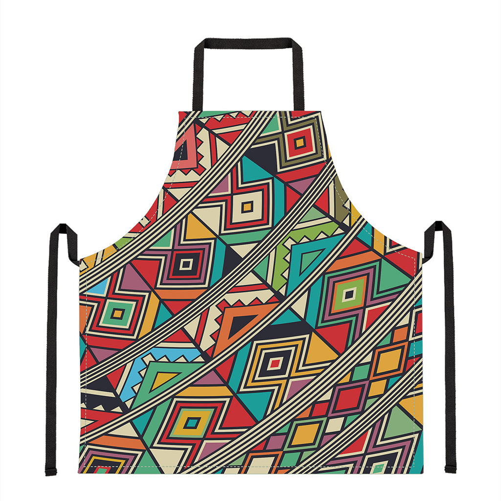 Retro African Ethnic Tribal Print Apron