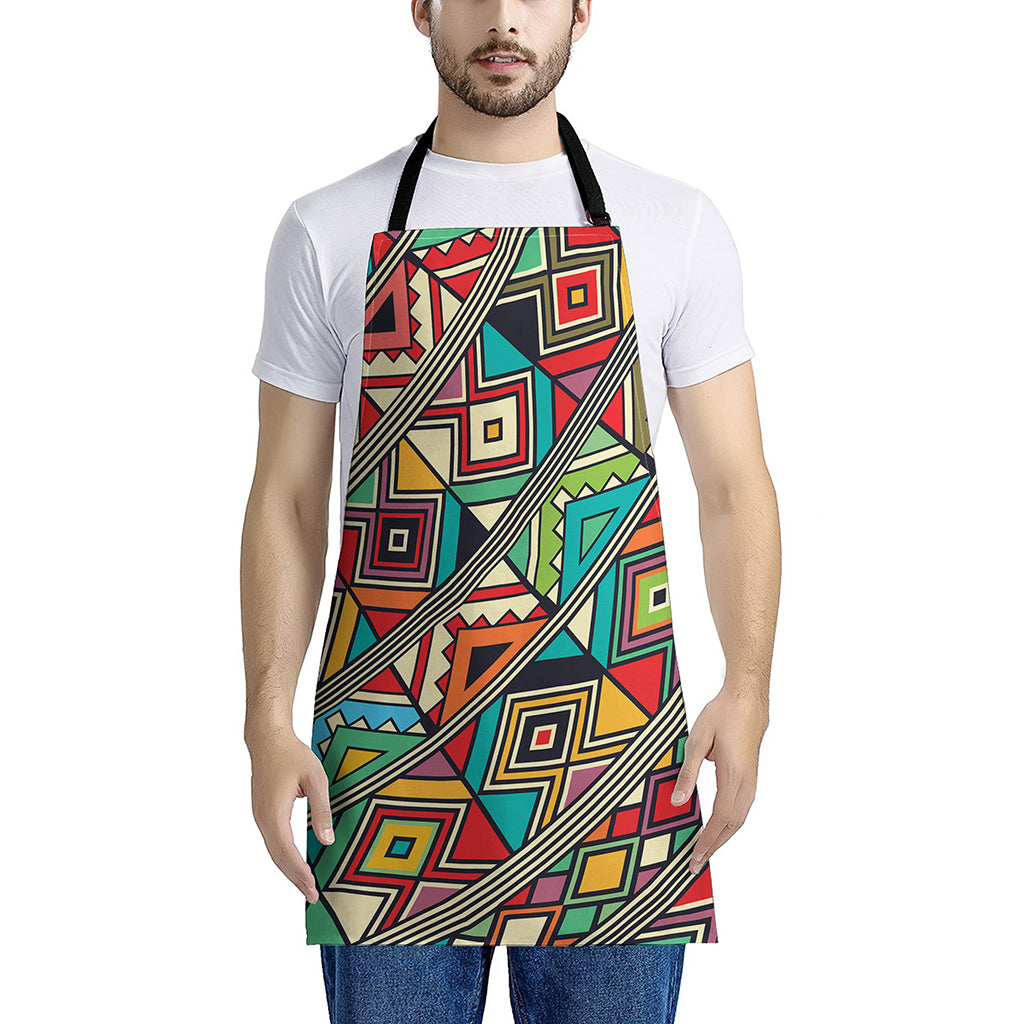 Retro African Ethnic Tribal Print Apron