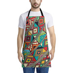 Retro African Ethnic Tribal Print Apron