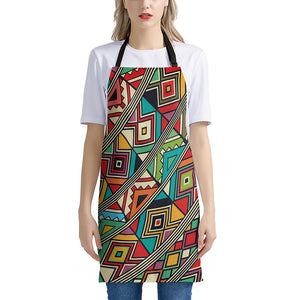 Retro African Ethnic Tribal Print Apron