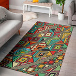 Retro African Ethnic Tribal Print Area Rug