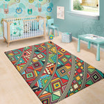 Retro African Ethnic Tribal Print Area Rug