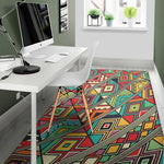 Retro African Ethnic Tribal Print Area Rug