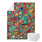 Retro African Ethnic Tribal Print Blanket