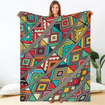 Retro African Ethnic Tribal Print Blanket