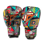 Retro African Ethnic Tribal Print Boxing Gloves