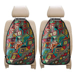 Retro African Ethnic Tribal Print Car Seat Organizers