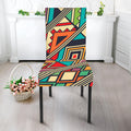 Retro African Ethnic Tribal Print Dining Chair Slipcover
