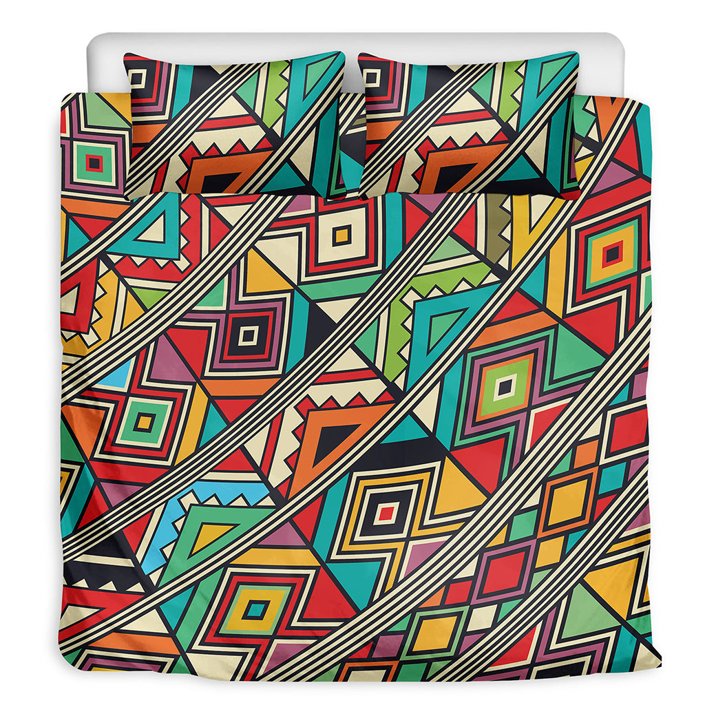Retro African Ethnic Tribal Print Duvet Cover Bedding Set