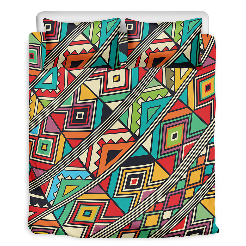 Retro African Ethnic Tribal Print Duvet Cover Bedding Set