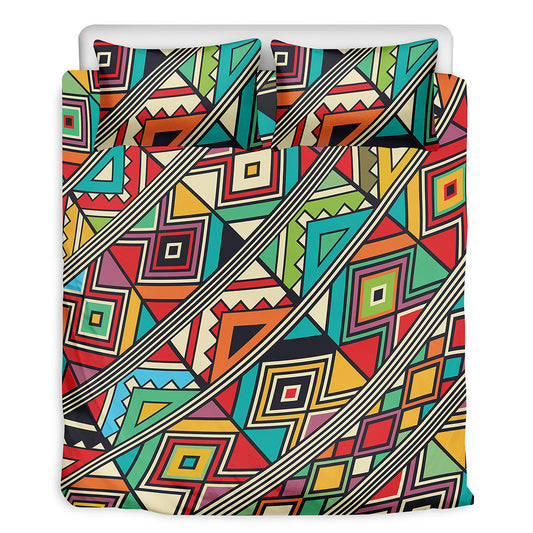 Retro African Ethnic Tribal Print Duvet Cover Bedding Set