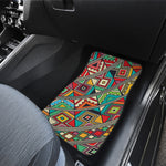 Retro African Ethnic Tribal Print Front Car Floor Mats