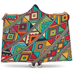 Retro African Ethnic Tribal Print Hooded Blanket