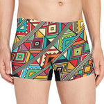 Retro African Ethnic Tribal Print Men's Boxer Briefs
