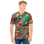 Retro African Ethnic Tribal Print Men's T-Shirt