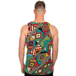 Retro African Ethnic Tribal Print Men's Tank Top