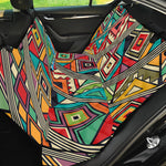 Retro African Ethnic Tribal Print Pet Car Back Seat Cover
