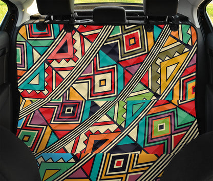Retro African Ethnic Tribal Print Pet Car Back Seat Cover
