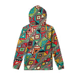 Retro African Ethnic Tribal Print Pullover Hoodie