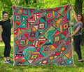 Retro African Ethnic Tribal Print Quilt