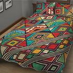 Retro African Ethnic Tribal Print Quilt Bed Set