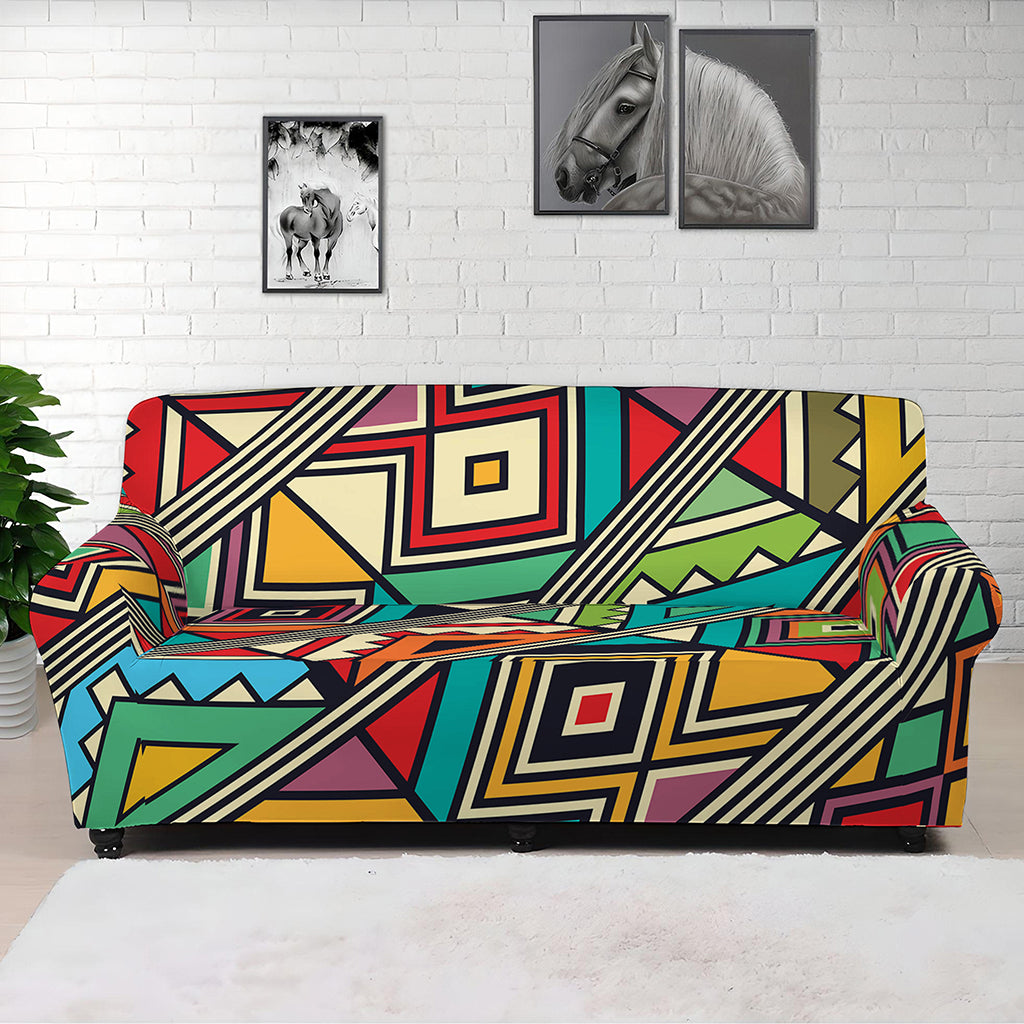 Retro African Ethnic Tribal Print Sofa Cover