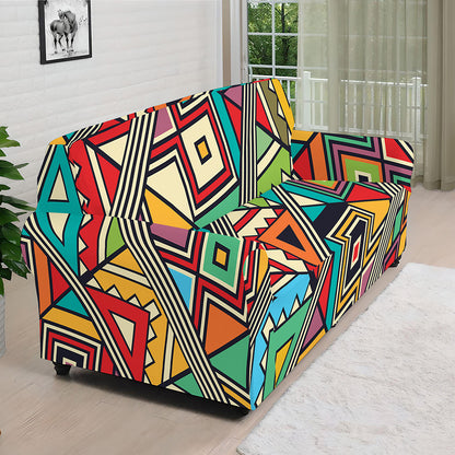 Retro African Ethnic Tribal Print Sofa Cover
