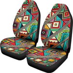 Retro African Ethnic Tribal Print Universal Fit Car Seat Covers