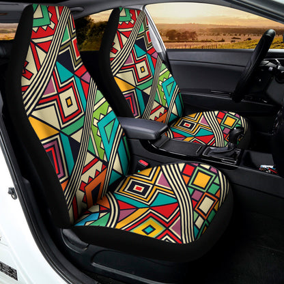 Retro African Ethnic Tribal Print Universal Fit Car Seat Covers