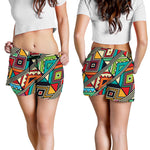 Retro African Ethnic Tribal Print Women's Shorts