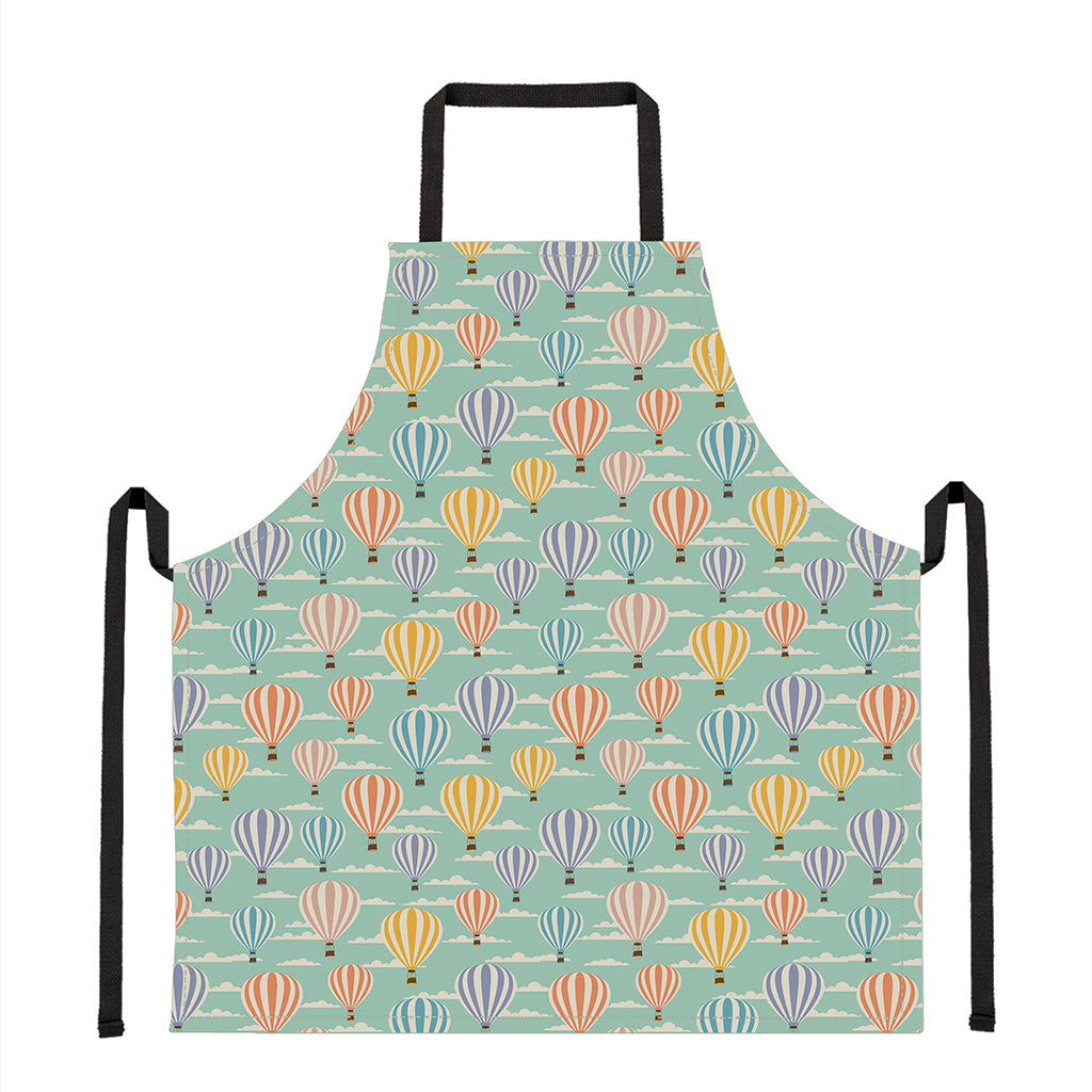 Retro Air Balloon Pattern Print Apron