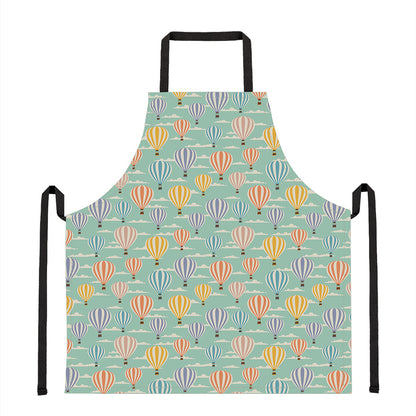 Retro Air Balloon Pattern Print Apron
