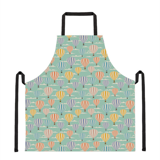 Retro Air Balloon Pattern Print Apron