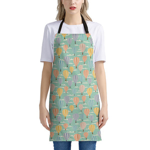 Retro Air Balloon Pattern Print Apron