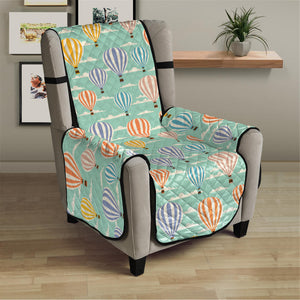 Retro Air Balloon Pattern Print Armchair Protector